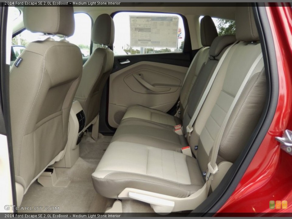 Medium Light Stone Interior Rear Seat for the 2014 Ford Escape SE 2.0L EcoBoost #89343241