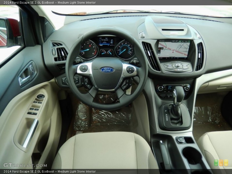 Medium Light Stone Interior Dashboard for the 2014 Ford Escape SE 2.0L EcoBoost #89343265