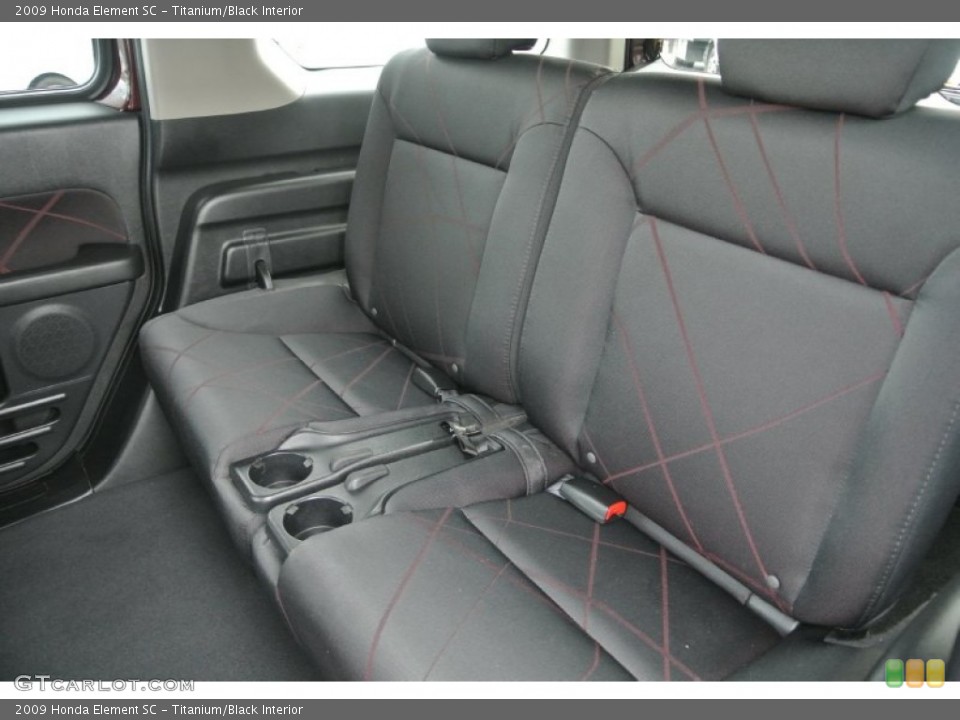 Titanium/Black Interior Rear Seat for the 2009 Honda Element SC #89345041