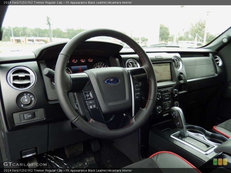 FX Appearance Black Leather/Alcantara Interior Dashboard for the 2014 Ford F150 FX2 Tremor Regular Cab #89345053