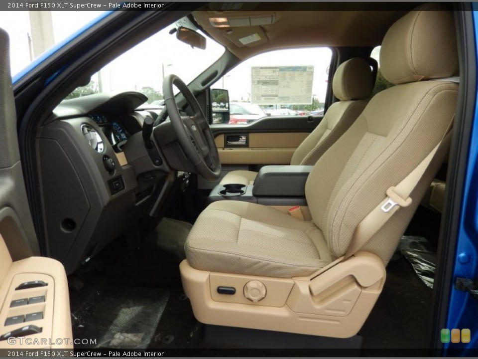 Pale Adobe Interior Front Seat for the 2014 Ford F150 XLT SuperCrew #89345656