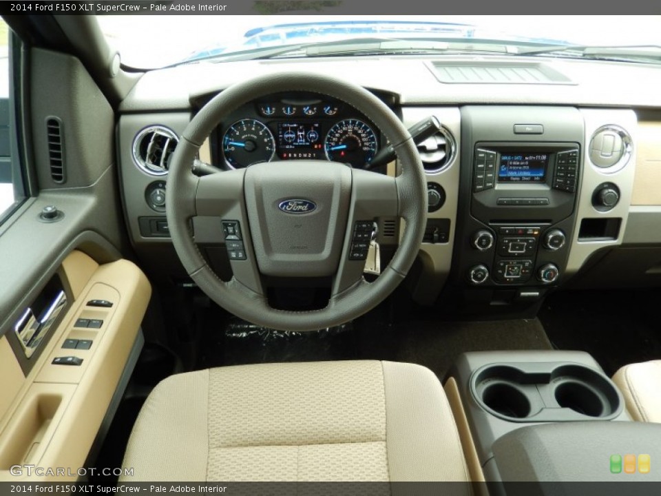 Pale Adobe Interior Dashboard for the 2014 Ford F150 XLT SuperCrew #89345689