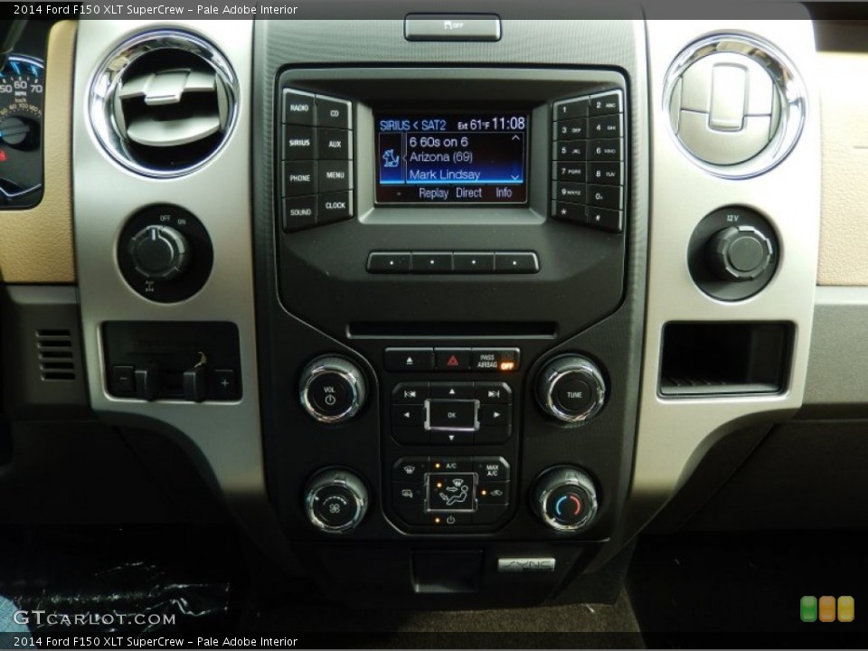 Pale Adobe Interior Controls for the 2014 Ford F150 XLT SuperCrew #89345722