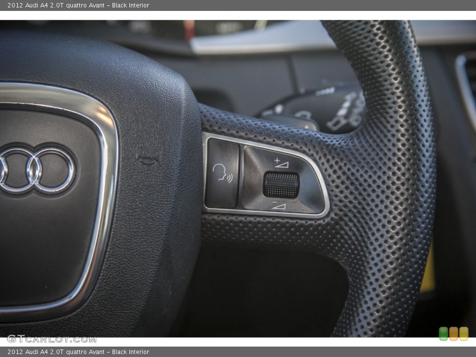 Black Interior Controls for the 2012 Audi A4 2.0T quattro Avant #89351833