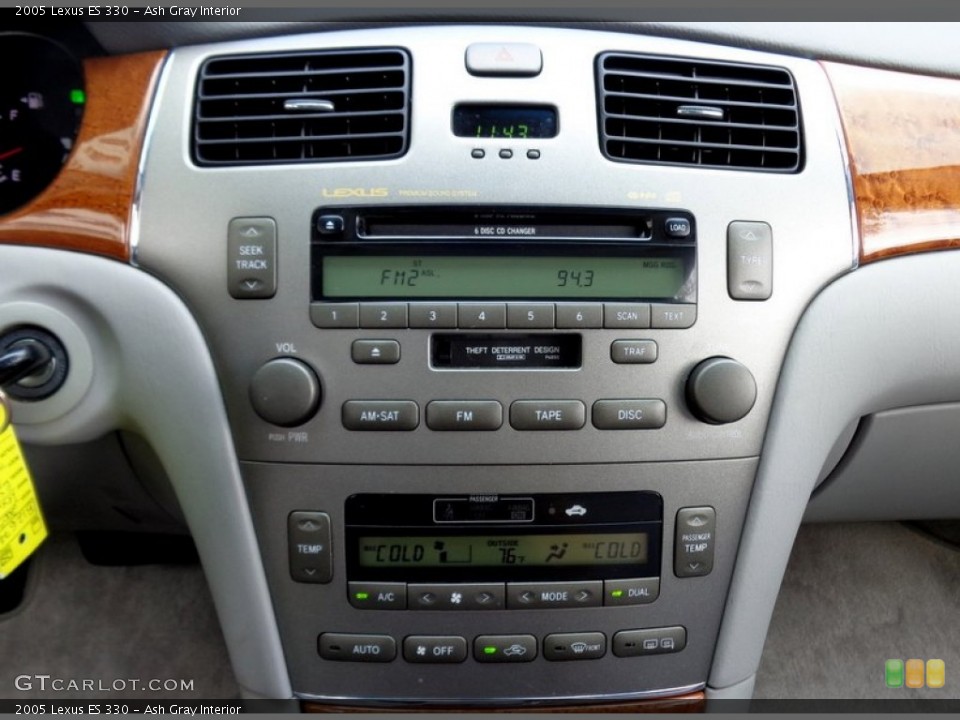 Ash Gray Interior Controls for the 2005 Lexus ES 330 #89353180