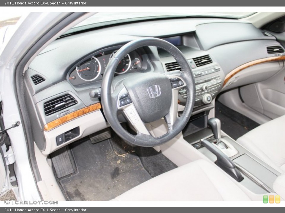 Gray Interior Prime Interior for the 2011 Honda Accord EX-L Sedan #89353954