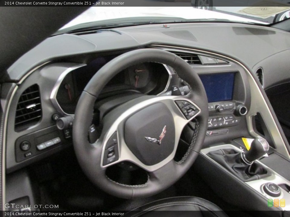 Jet Black Interior Dashboard for the 2014 Chevrolet Corvette Stingray Convertible Z51 #89355421