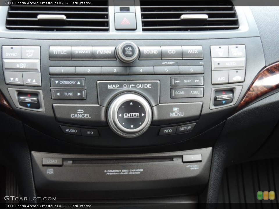 Black Interior Controls for the 2011 Honda Accord Crosstour EX-L #89359484