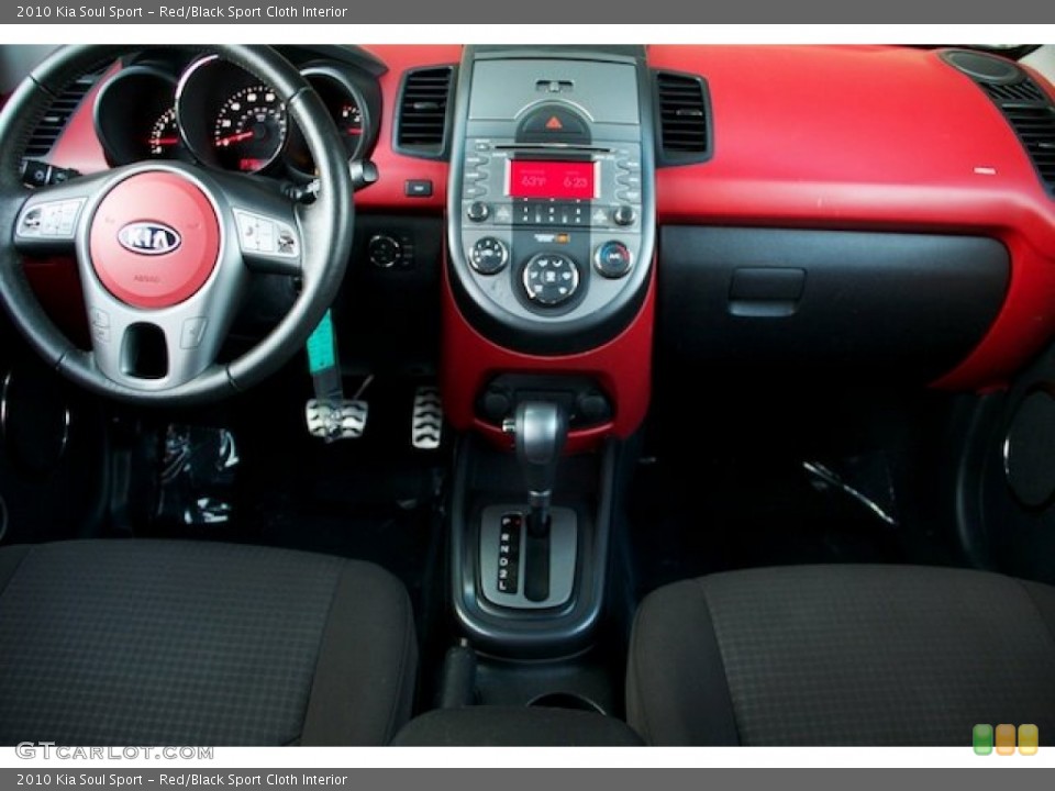Red/Black Sport Cloth Interior Dashboard for the 2010 Kia Soul Sport #89361001
