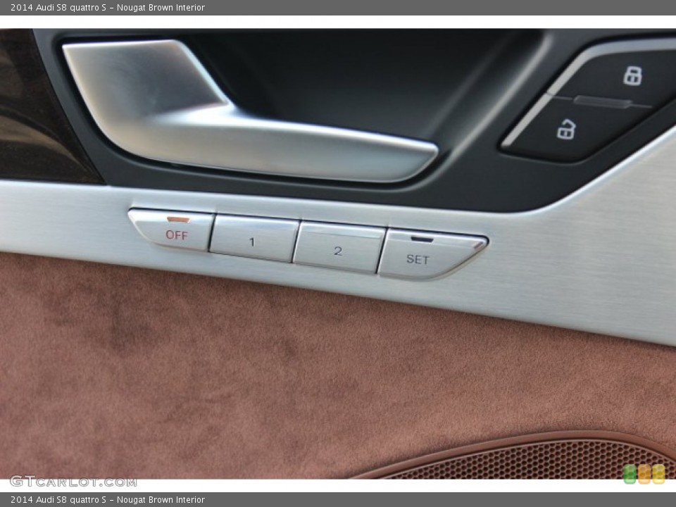 Nougat Brown Interior Controls for the 2014 Audi S8 quattro S #89365684