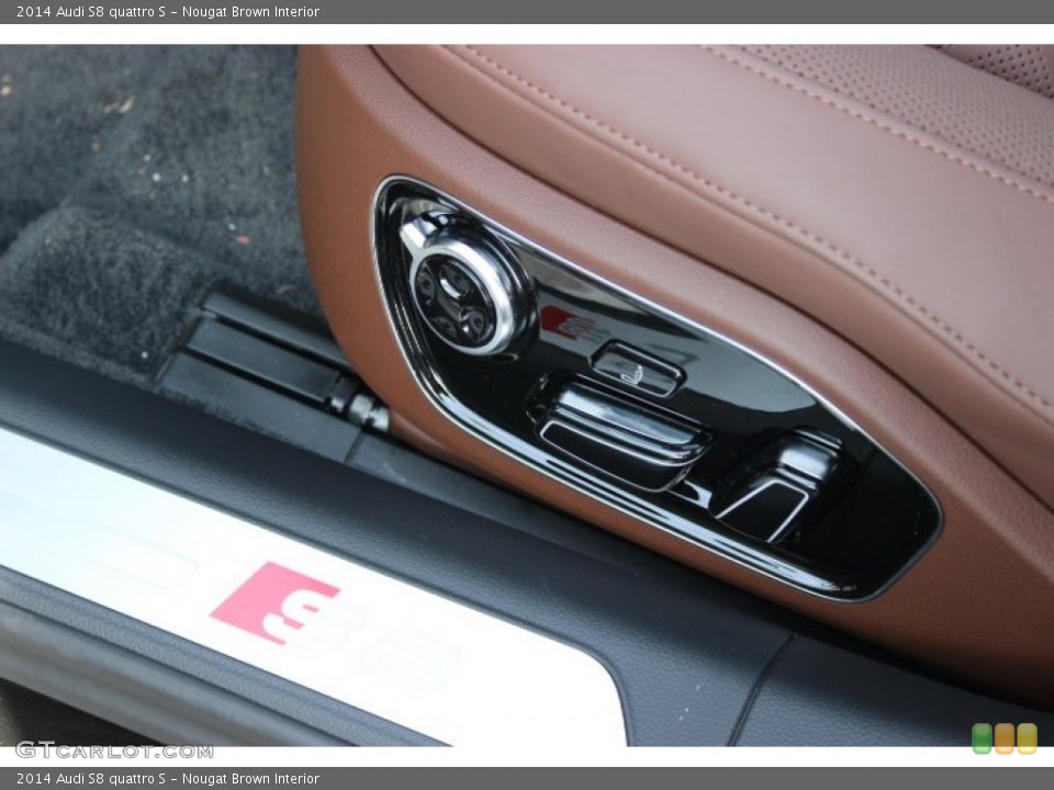 Nougat Brown Interior Controls for the 2014 Audi S8 quattro S #89365780