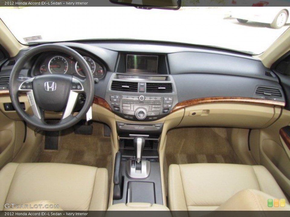 Ivory Interior Dashboard for the 2012 Honda Accord EX-L Sedan #89366161