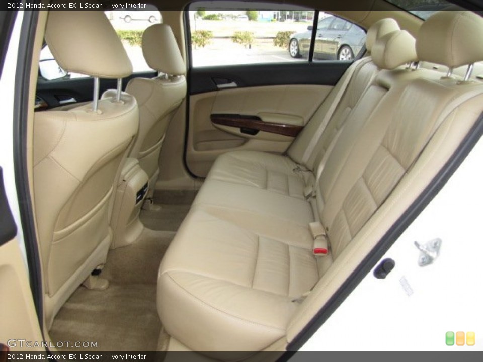 Ivory Interior Rear Seat for the 2012 Honda Accord EX-L Sedan #89366182
