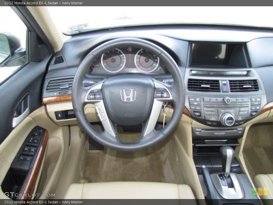 Ivory Interior Dashboard for the 2012 Honda Accord EX-L Sedan #89366392