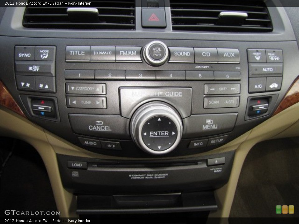 Ivory Interior Controls for the 2012 Honda Accord EX-L Sedan #89366596