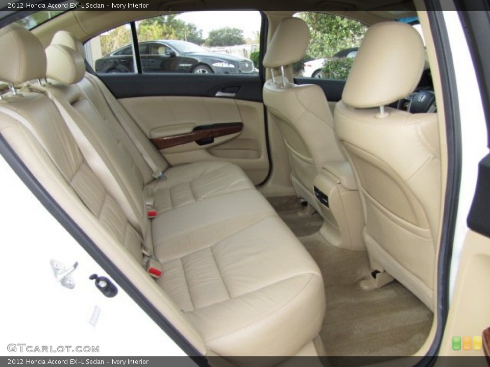 Ivory Interior Rear Seat for the 2012 Honda Accord EX-L Sedan #89366822