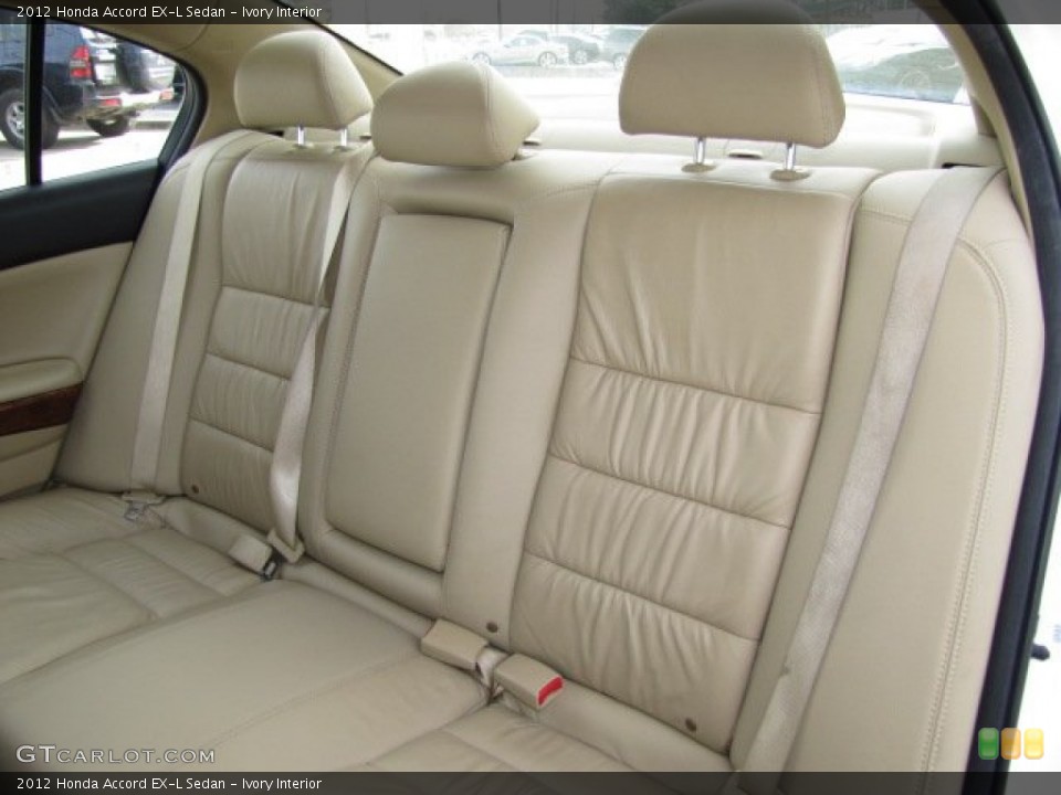 Ivory Interior Rear Seat for the 2012 Honda Accord EX-L Sedan #89366863