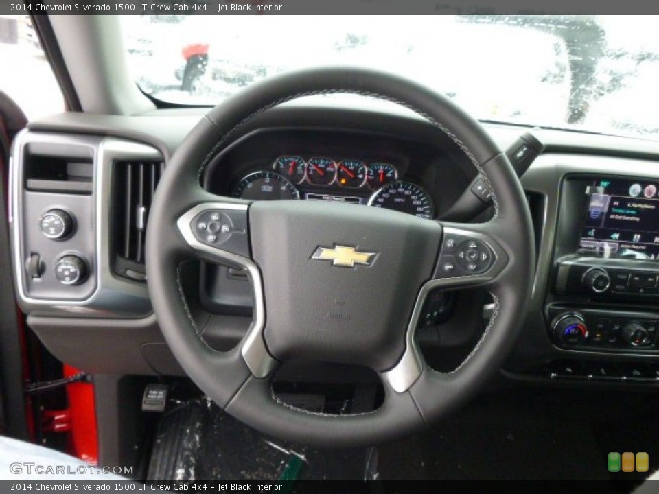 Jet Black Interior Steering Wheel for the 2014 Chevrolet Silverado 1500 LT Crew Cab 4x4 #89367901
