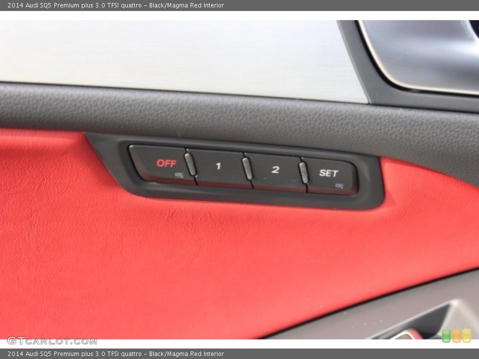 Black/Magma Red Interior Controls for the 2014 Audi SQ5 Premium plus 3.0 TFSI quattro #89369191
