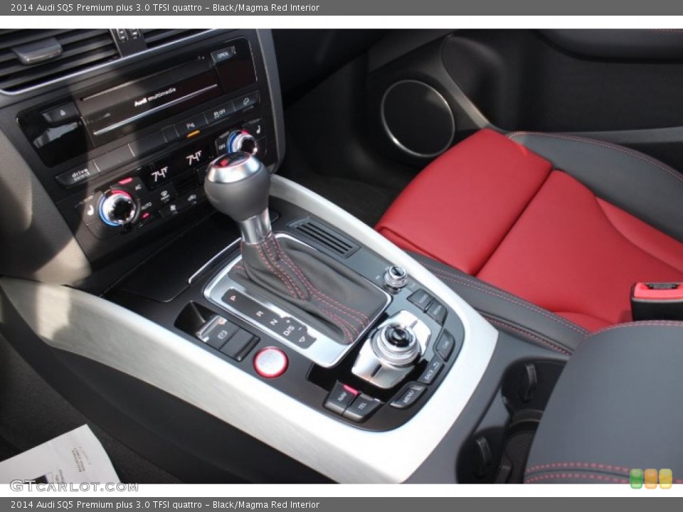 Black/Magma Red Interior Transmission for the 2014 Audi SQ5 Premium plus 3.0 TFSI quattro #89369308