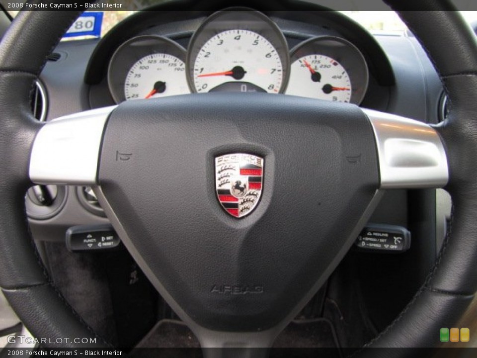 Black Interior Steering Wheel for the 2008 Porsche Cayman S #89369347