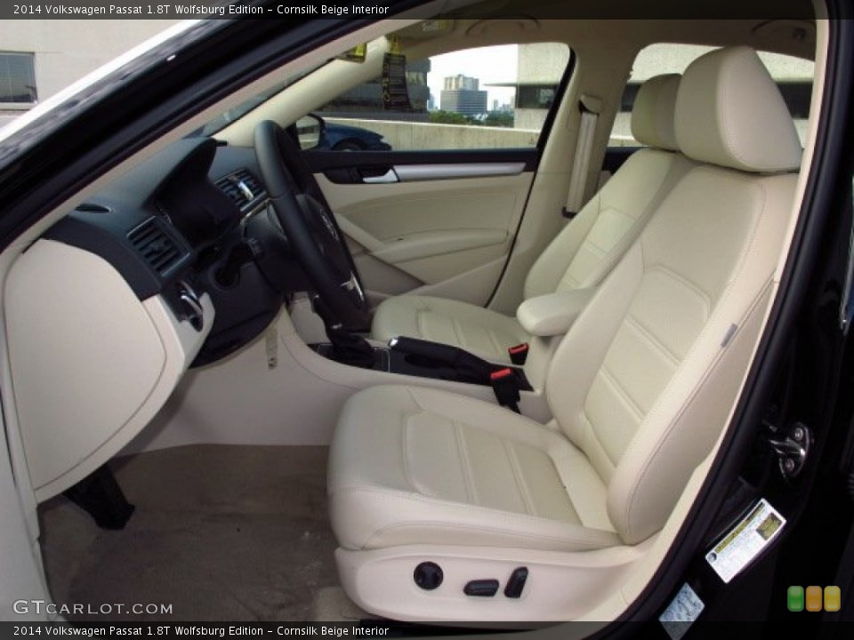 Cornsilk Beige Interior Front Seat for the 2014 Volkswagen Passat 1.8T Wolfsburg Edition #89370982