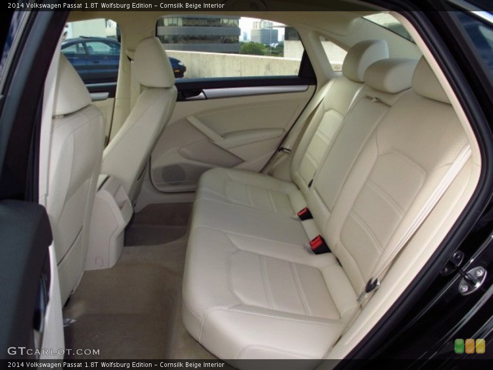 Cornsilk Beige Interior Rear Seat for the 2014 Volkswagen Passat 1.8T Wolfsburg Edition #89371021