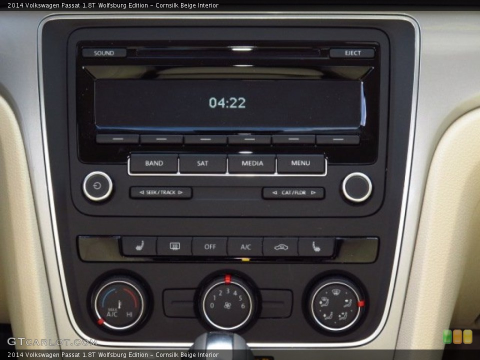 Cornsilk Beige Interior Controls for the 2014 Volkswagen Passat 1.8T Wolfsburg Edition #89371195
