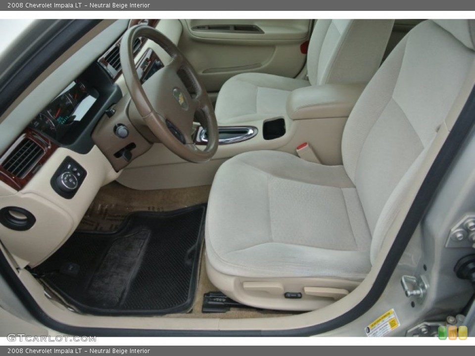 Neutral Beige Interior Front Seat for the 2008 Chevrolet Impala LT #89373409