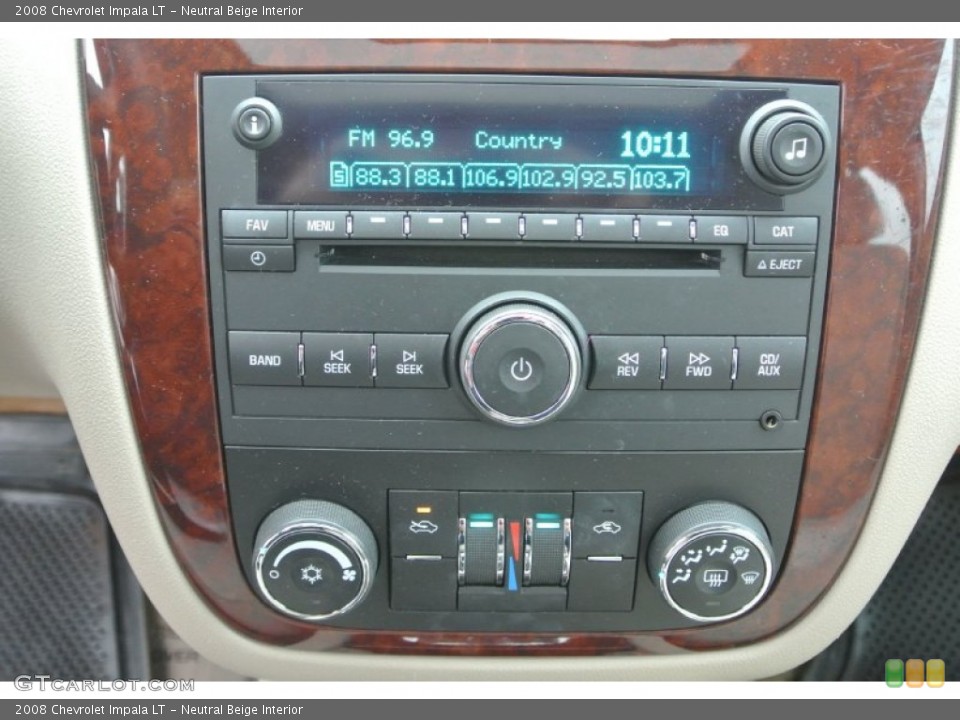 Neutral Beige Interior Controls for the 2008 Chevrolet Impala LT #89373517