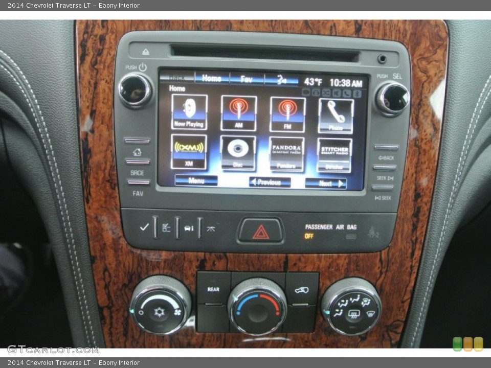 Ebony Interior Controls for the 2014 Chevrolet Traverse LT #89375863