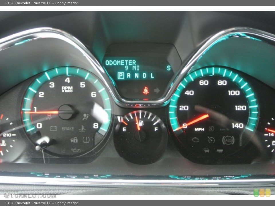 Ebony Interior Gauges for the 2014 Chevrolet Traverse LT #89375905
