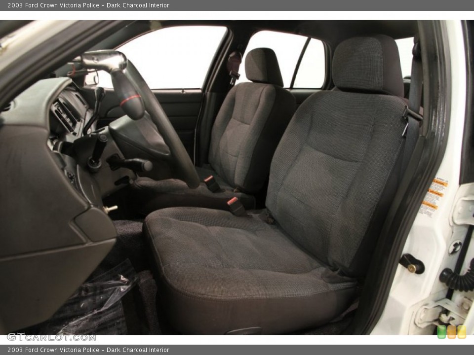 Dark Charcoal Interior Front Seat for the 2003 Ford Crown Victoria Police #89378275
