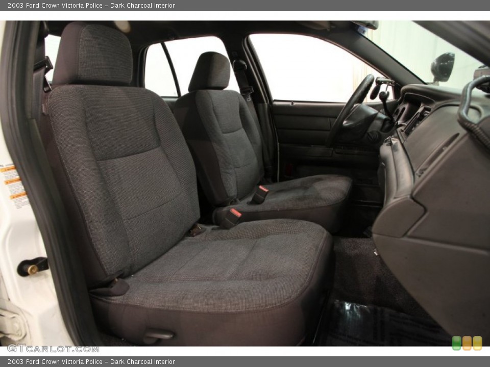 Dark Charcoal Interior Front Seat for the 2003 Ford Crown Victoria Police #89378320