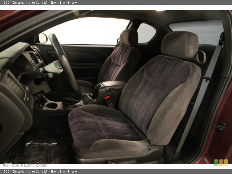 Ebony Black Interior Front Seat for the 2004 Chevrolet Monte Carlo LS #89378446