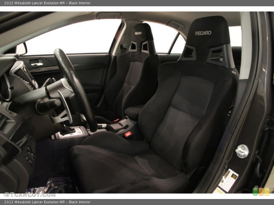 Black Interior Front Seat for the 2013 Mitsubishi Lancer Evolution MR #89378750