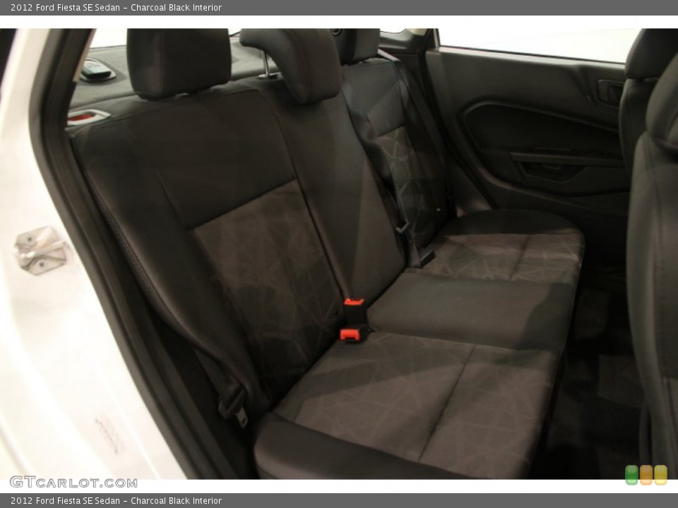 Charcoal Black Interior Rear Seat for the 2012 Ford Fiesta SE Sedan #89379220