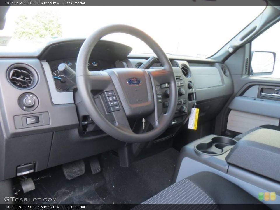 Black Interior Prime Interior for the 2014 Ford F150 STX SuperCrew #89381137