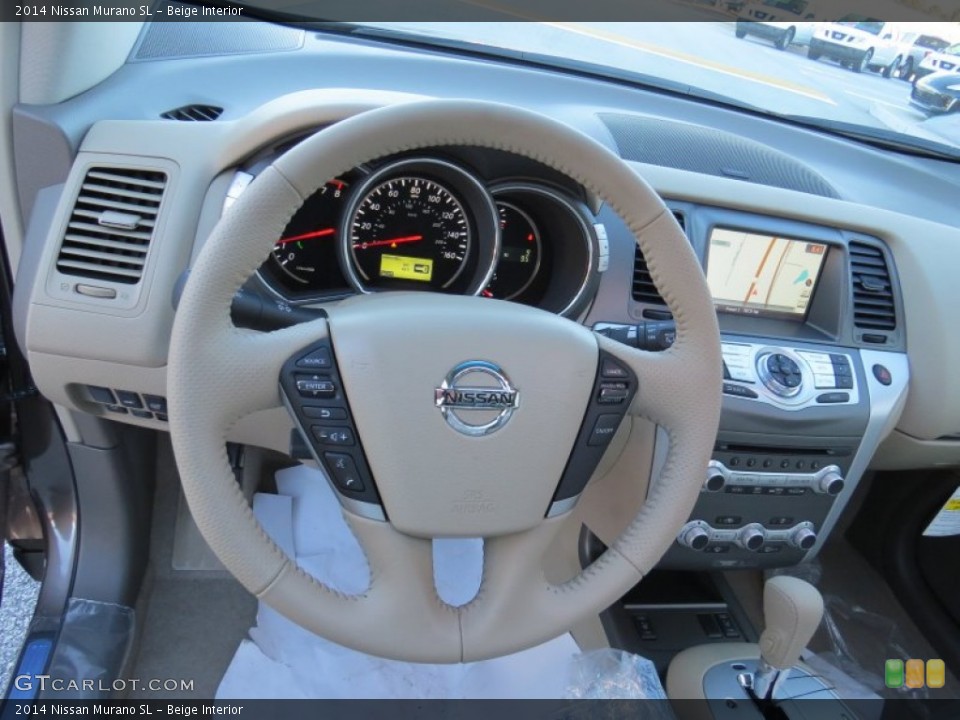 Beige Interior Dashboard for the 2014 Nissan Murano SL #89382192