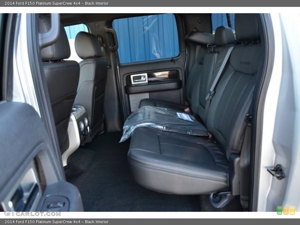 Black Interior Rear Seat for the 2014 Ford F150 Platinum SuperCrew 4x4 #89382243
