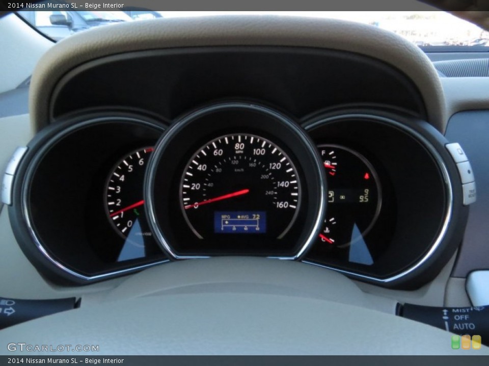 Beige Interior Gauges for the 2014 Nissan Murano SL #89382267
