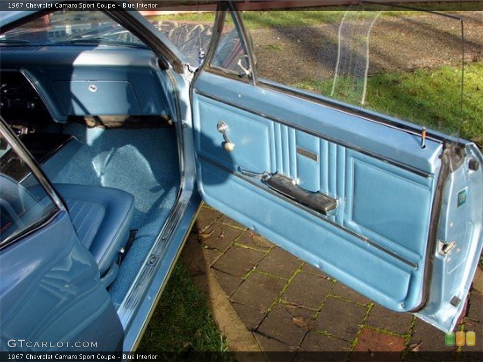 Blue Interior Door Panel for the 1967 Chevrolet Camaro Sport Coupe #89382309