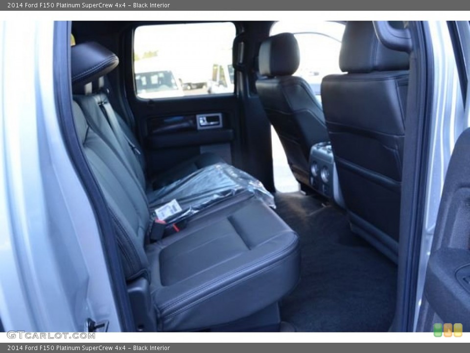 Black Interior Rear Seat for the 2014 Ford F150 Platinum SuperCrew 4x4 #89382339