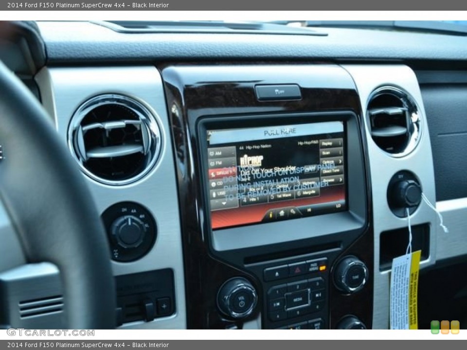 Black Interior Controls for the 2014 Ford F150 Platinum SuperCrew 4x4 #89382543