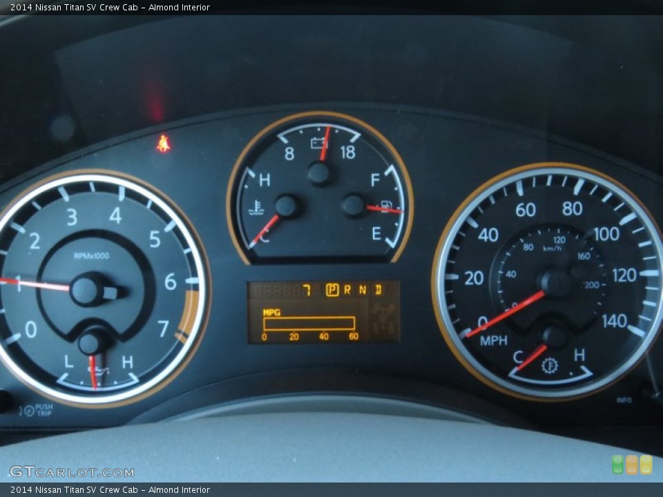 Almond Interior Gauges for the 2014 Nissan Titan SV Crew Cab #89384030