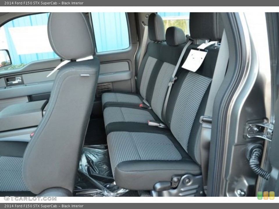 Black Interior Rear Seat for the 2014 Ford F150 STX SuperCab #89384580
