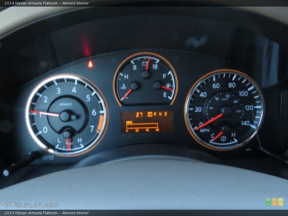 Almond Interior Gauges for the 2014 Nissan Armada Platinum #89387067