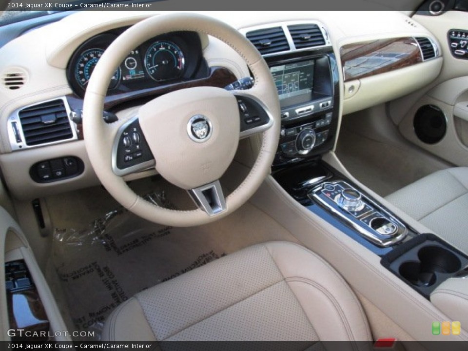 Caramel/Caramel Interior Prime Interior for the 2014 Jaguar XK Coupe #89390727