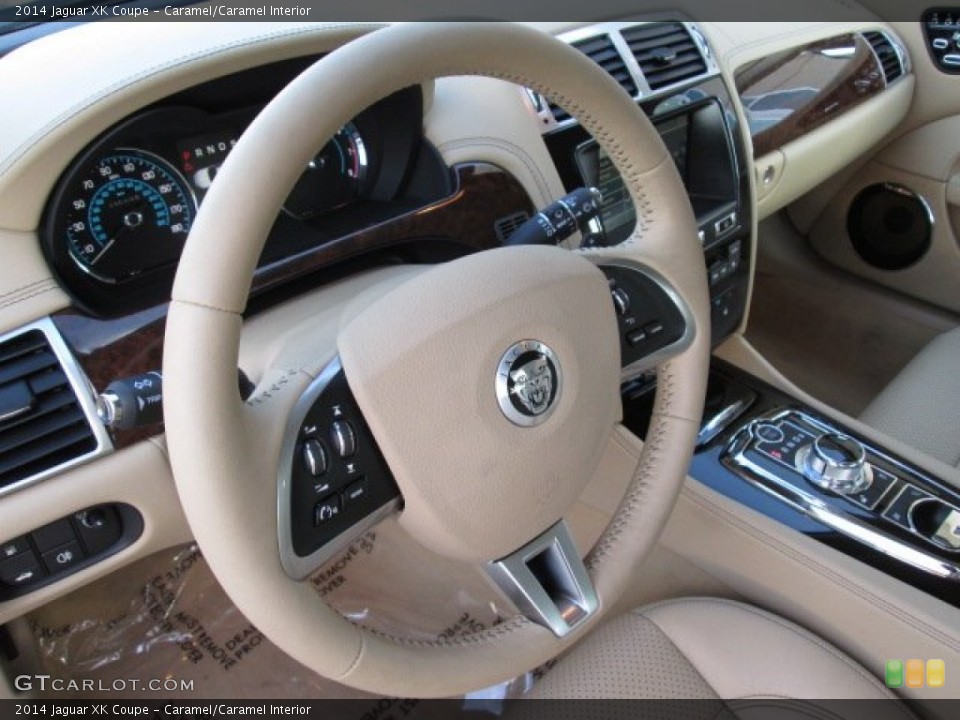 Caramel/Caramel Interior Steering Wheel for the 2014 Jaguar XK Coupe #89391033