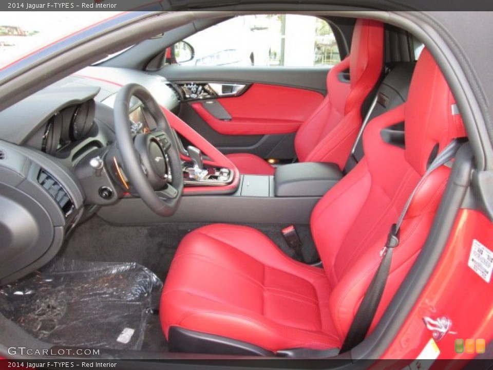 Red Interior Photo for the 2014 Jaguar F-TYPE S #89391555